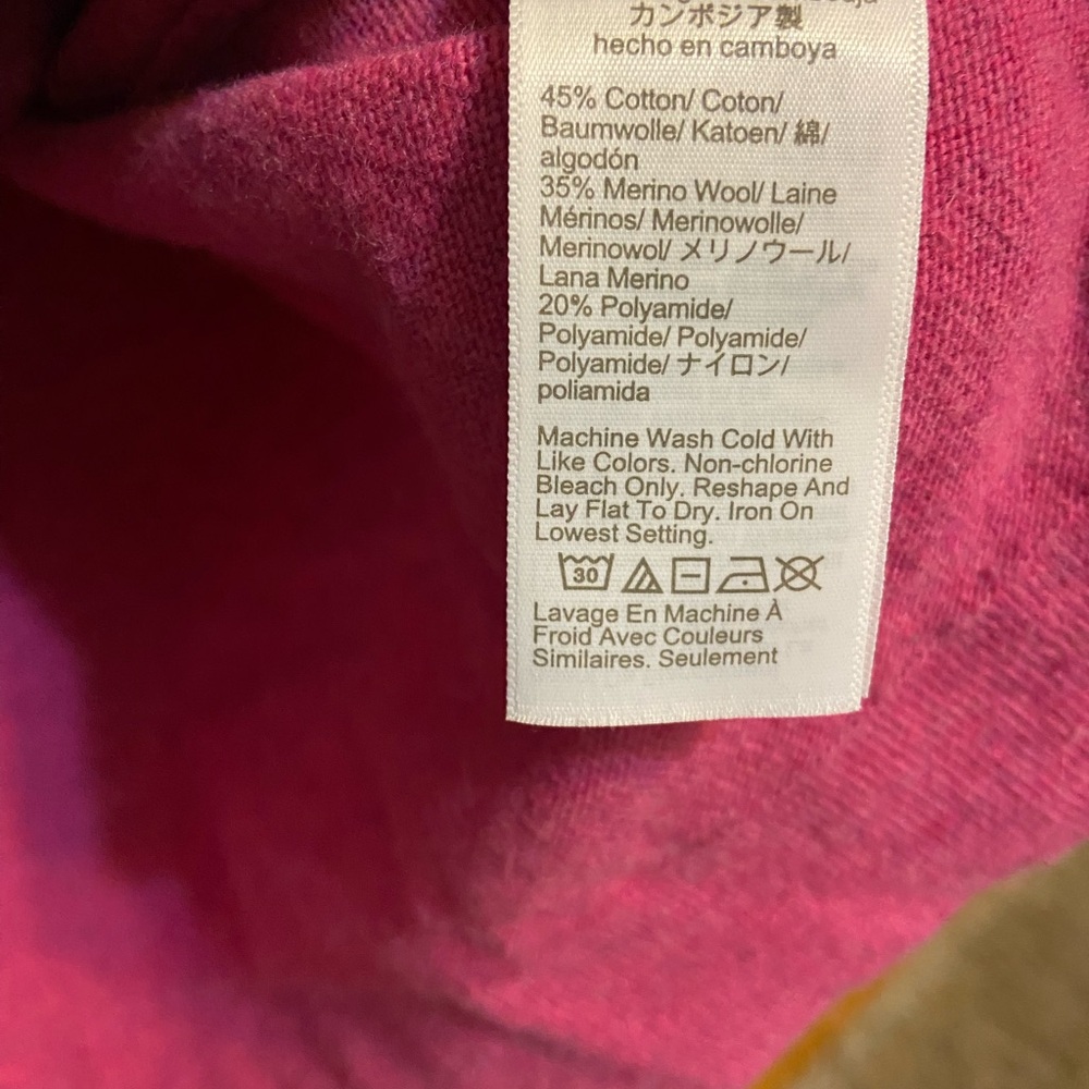 J. Crew Raspberry Pink Knit Top - Picture 3 of 4